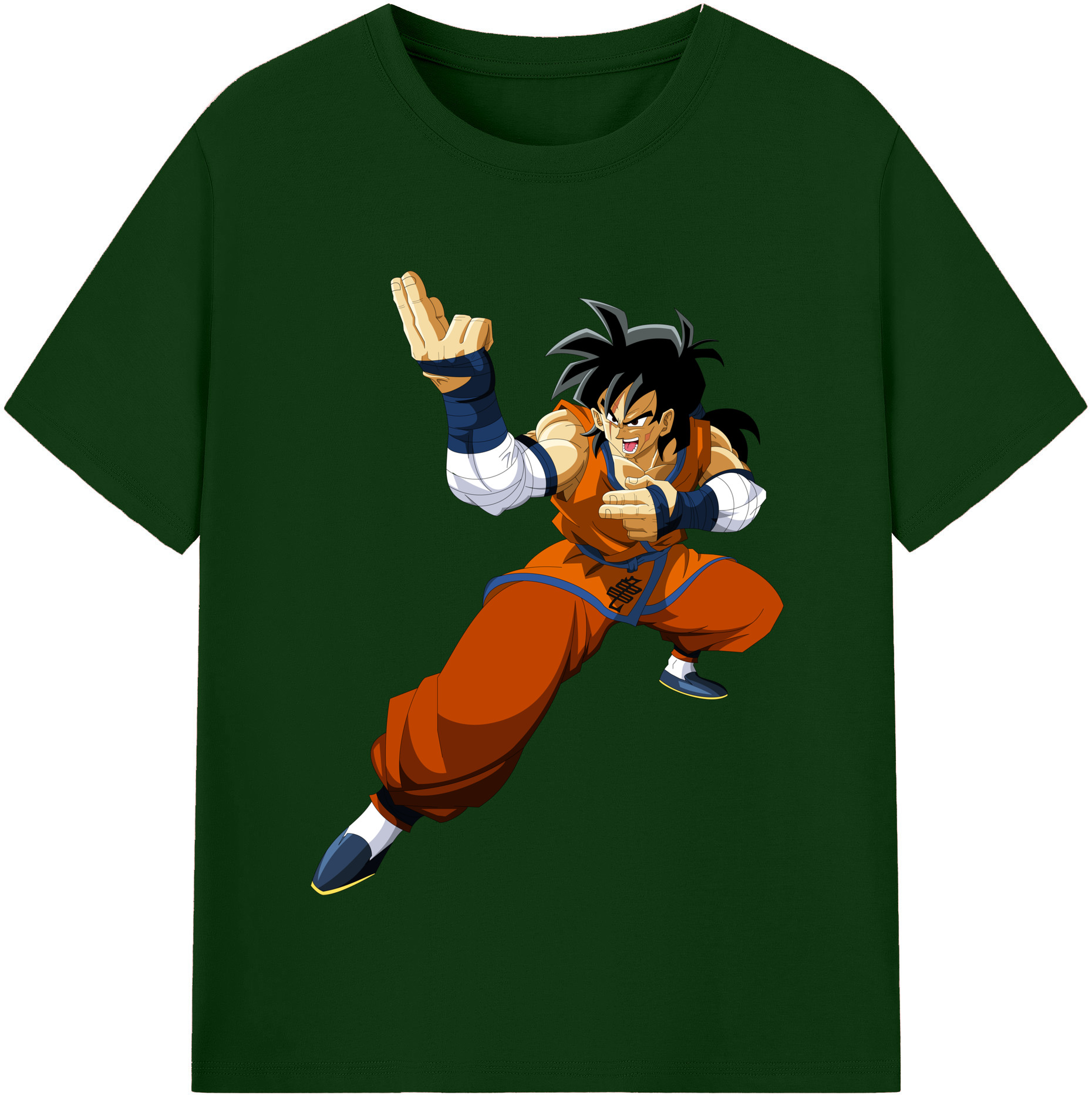 （画像用） ドラゴンボール ヤムチャ DRAGON BALL Yamcha 綿100％半袖Tシャツ（フロントプリント）